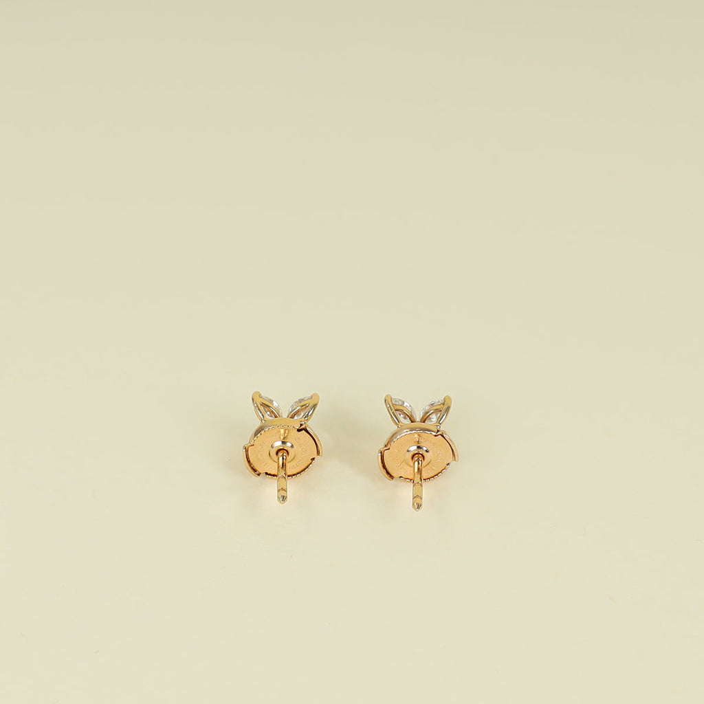 Tiffany & Co. 18K Rose Gold Victoria® Earrings Small Model