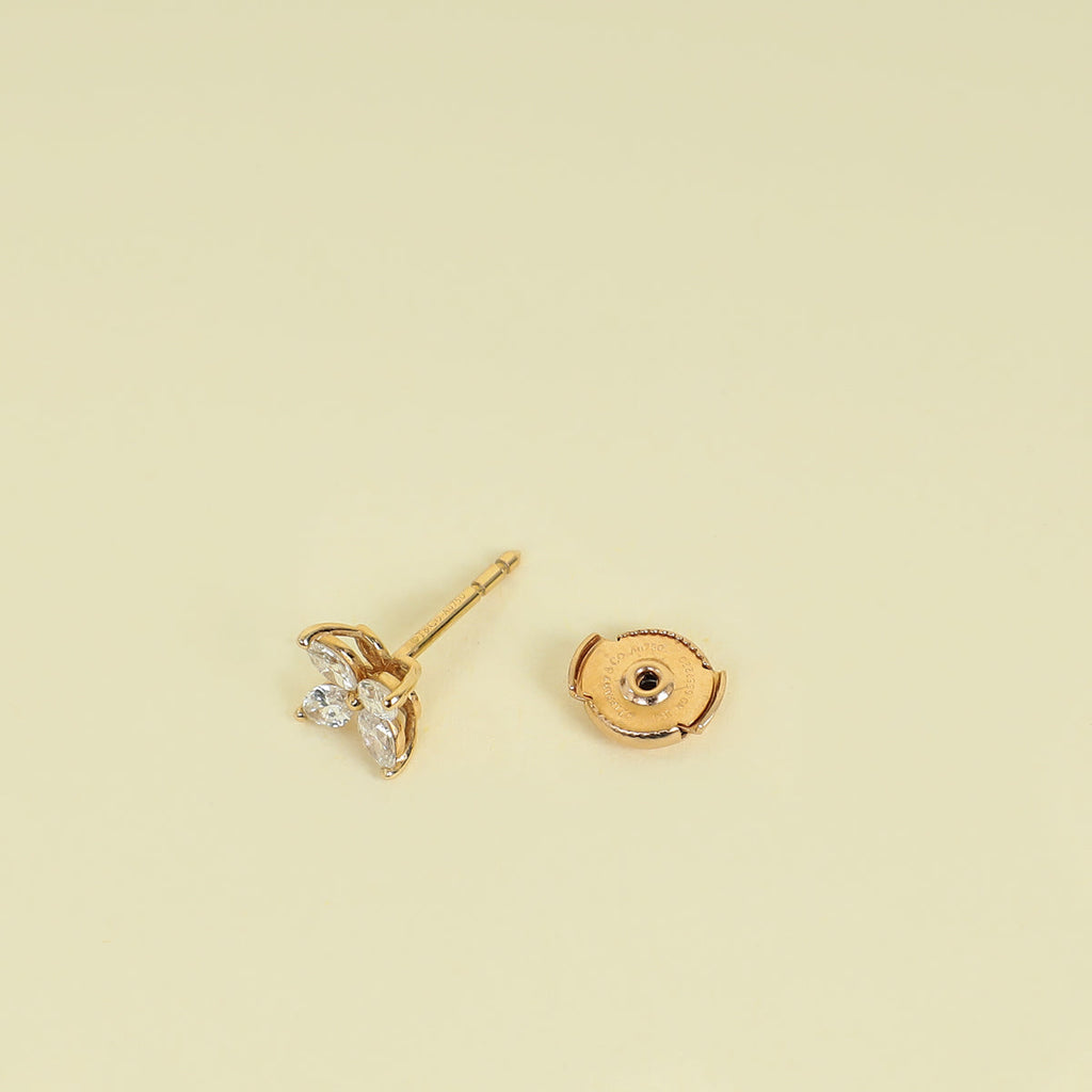Tiffany & Co. 18K Rose Gold Victoria® Earrings Small Model
