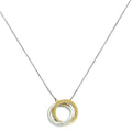 Tiffany & Co 18K Yellow Gold Sterling Silver Interlocking Circles Necklace