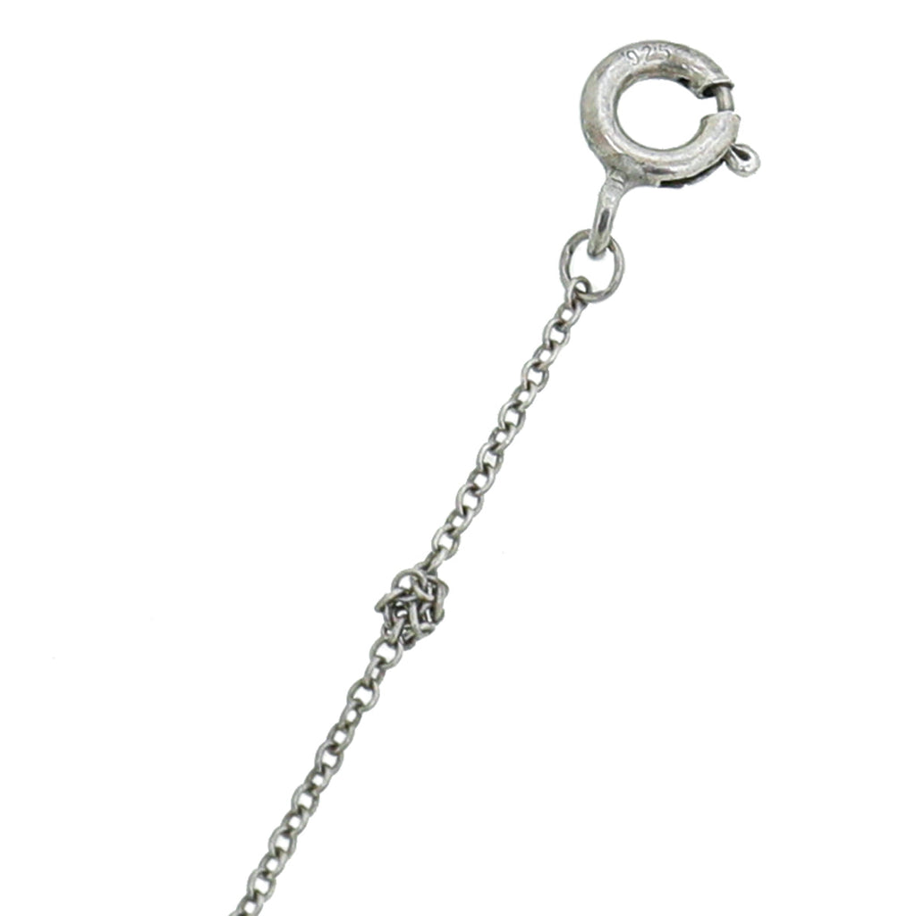 Tiffany & Co Sterling Silver Double Mini Heart Tag Necklace