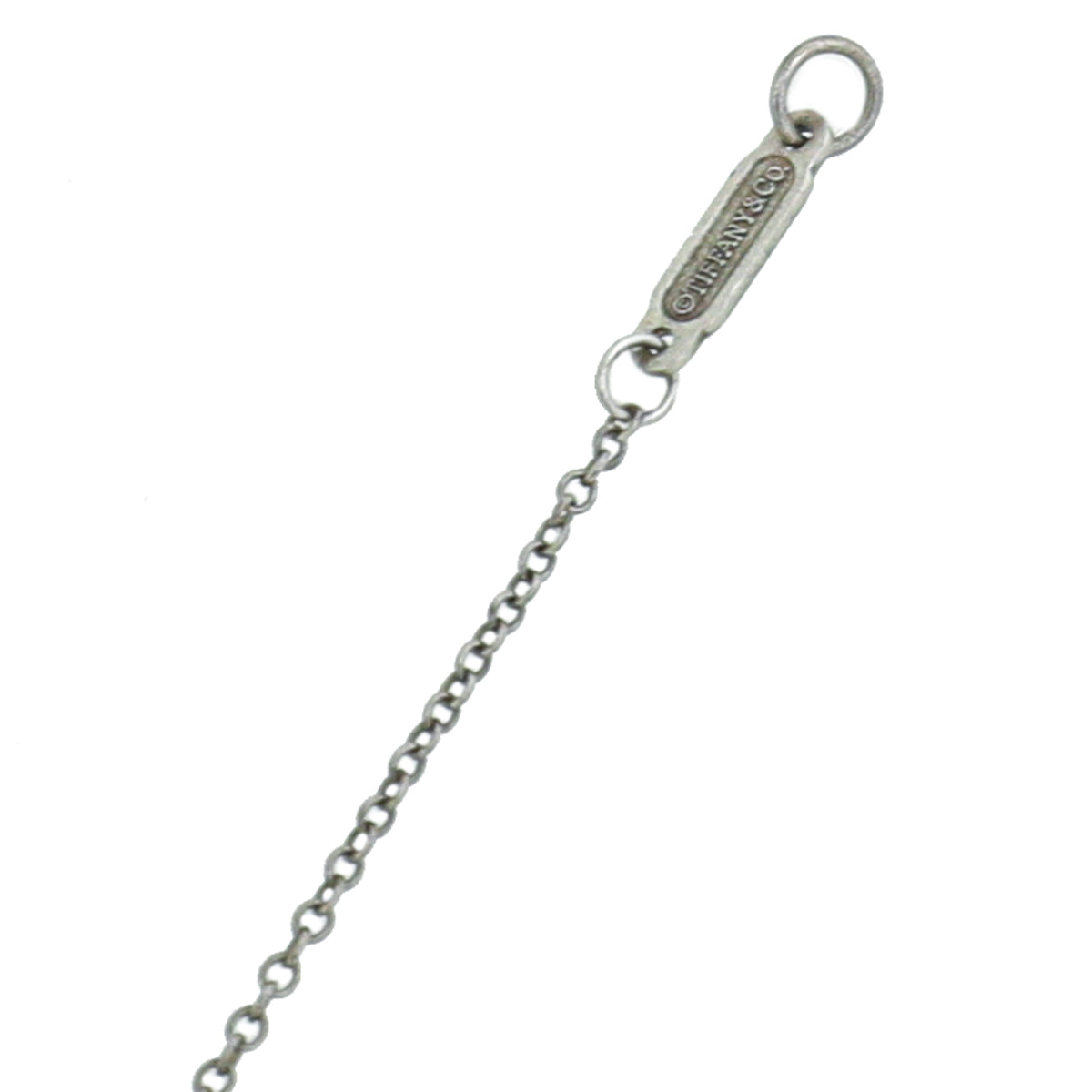 Tiffany & Co Sterling Silver Double Mini Heart Tag Necklace