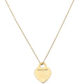 Tiffany & Co 18K Pink Gold Heart Tag Pendant Necklace