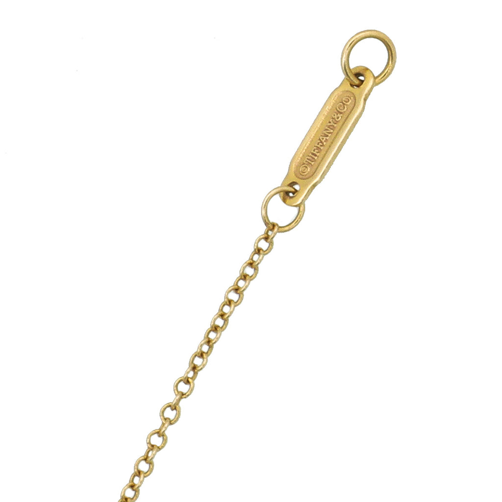 Tiffany & Co 18K Pink Gold Heart Tag Pendant Necklace