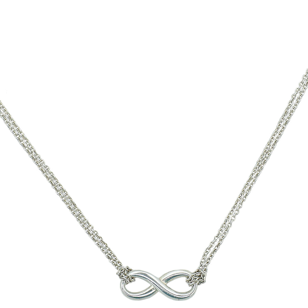 Tiffany & Co Silver Infinity Pendant Necklace