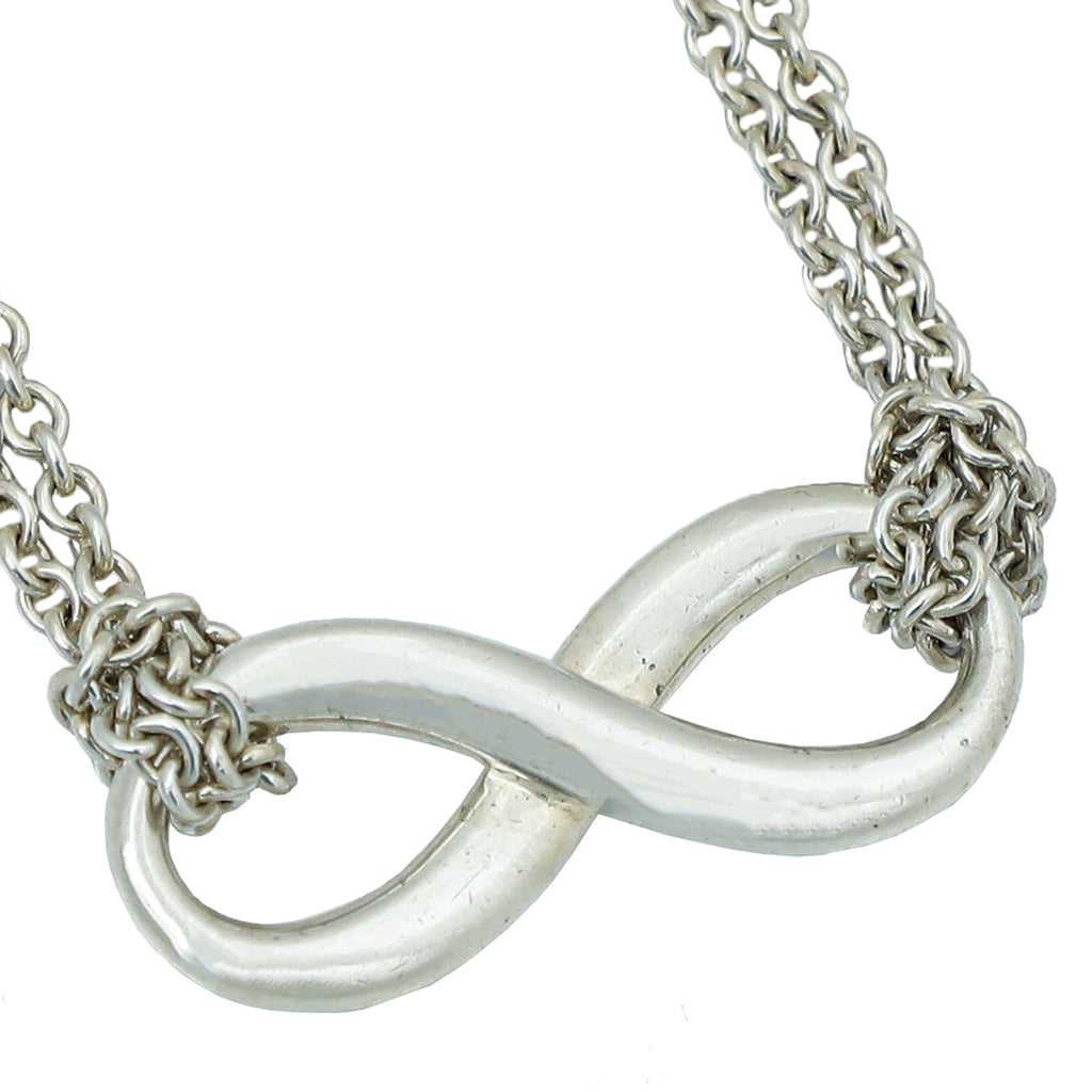 Tiffany & Co Silver Infinity Pendant Necklace