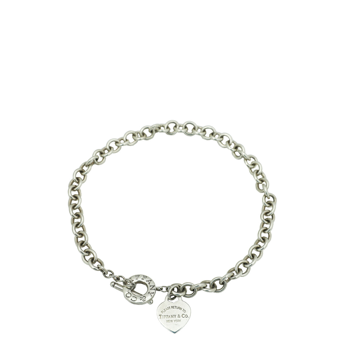 Tiffany & Co Silver Heart Tag Toggle Necklace