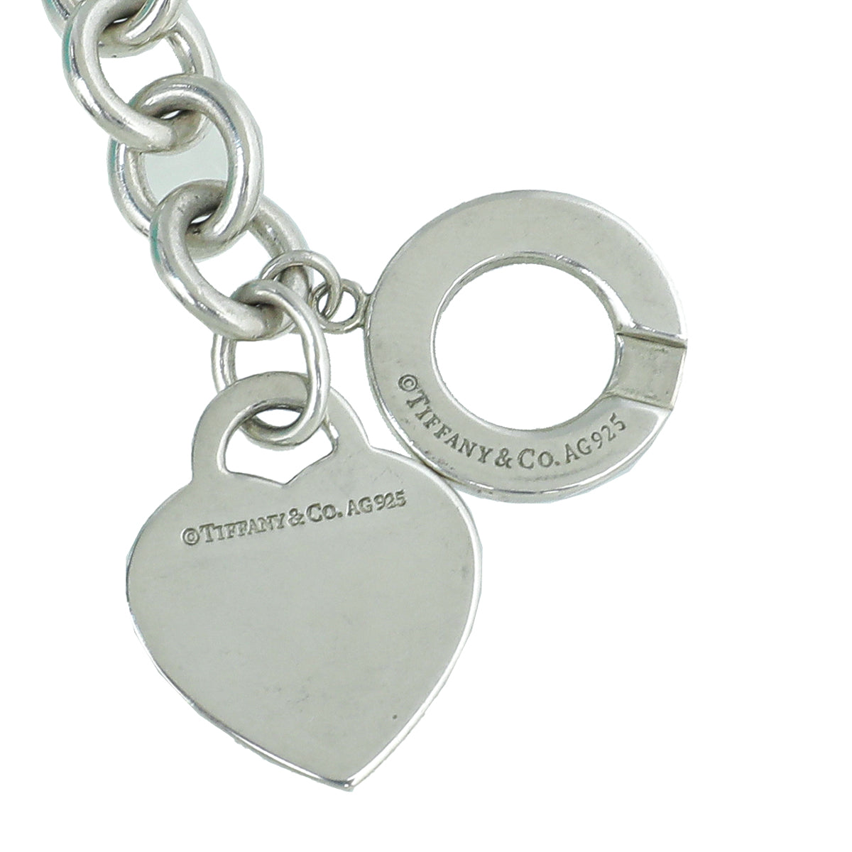 Tiffany & Co Silver Heart Tag Toggle Necklace