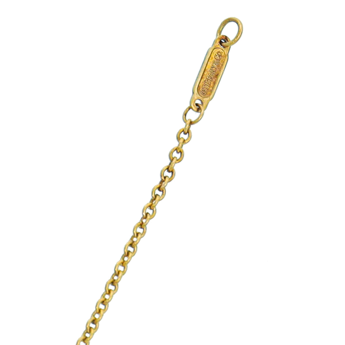 Tiffany & Co Silver Gold Plated Heart Tag S Letter Pendant Necklace