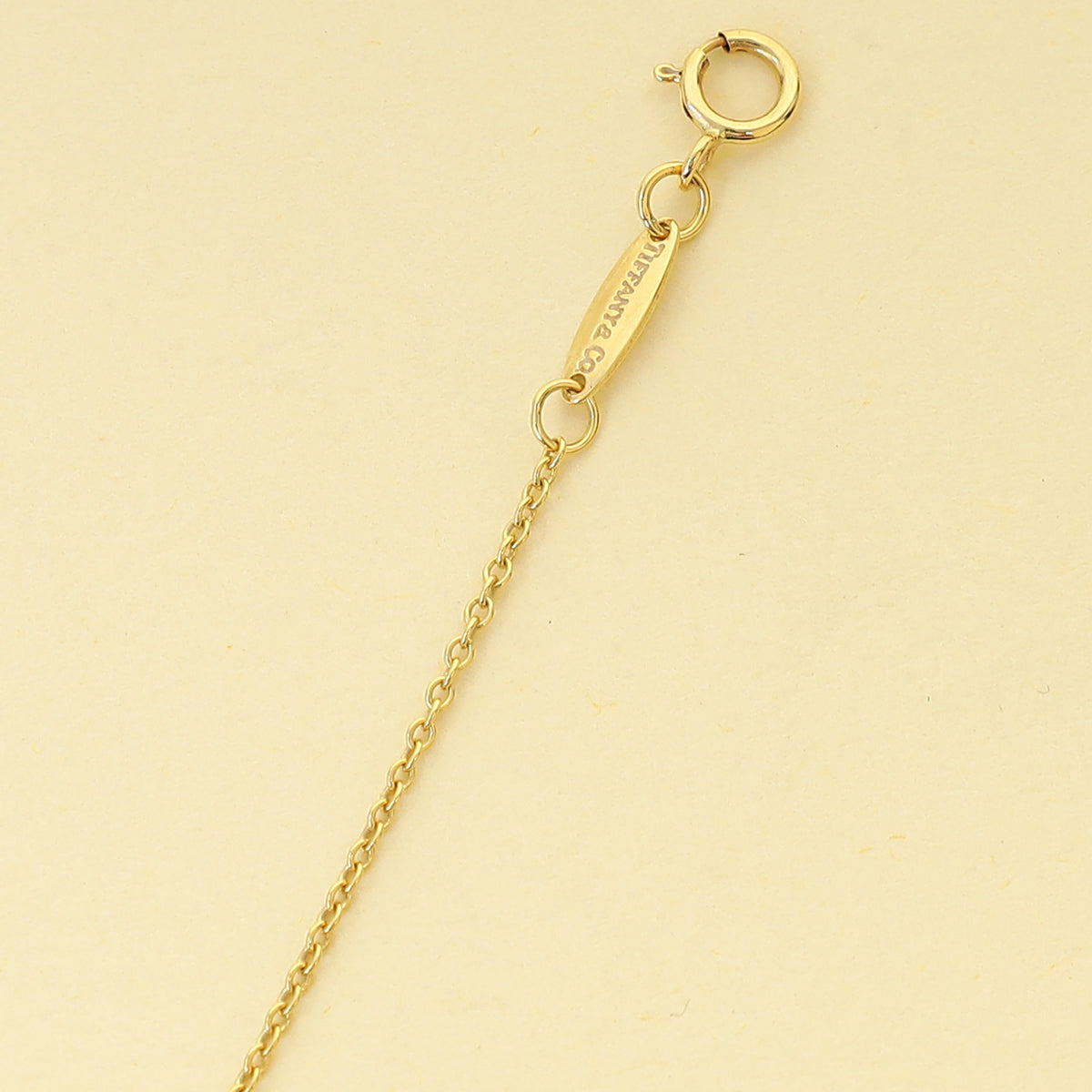 Tiffany & Co. 18K Yellow Gold Elsa Peretti® Open Heart Pendant Necklace