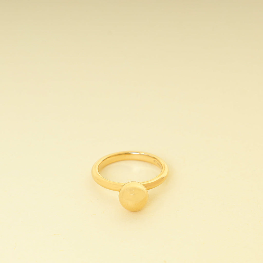 Tiffany & Co. 18K Yellow Gold 12mm Ball Ring 52