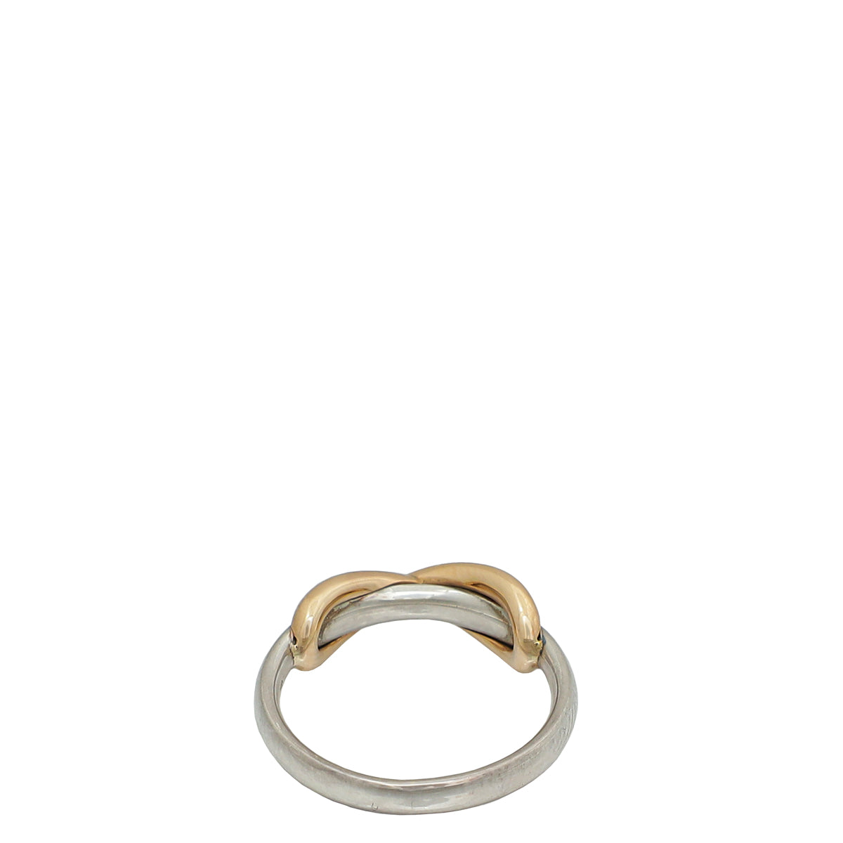 Tiffany & Co 18K Rose Gold Sterling Silver Infinity Ring 49