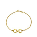 Tiffany & Co 18K Yellow Gold Infinity Double Chain Bracelet