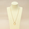 Tiffany & Co. 18K Rose Gold Tiffany Lock Diamond Small Pendant Necklace