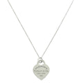 Tiffany & Co Silver Heart Tag Pendant Necklace