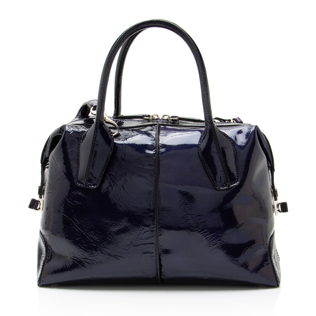 Tod's Patent Leather D-Styling Bauletto Small Satchel