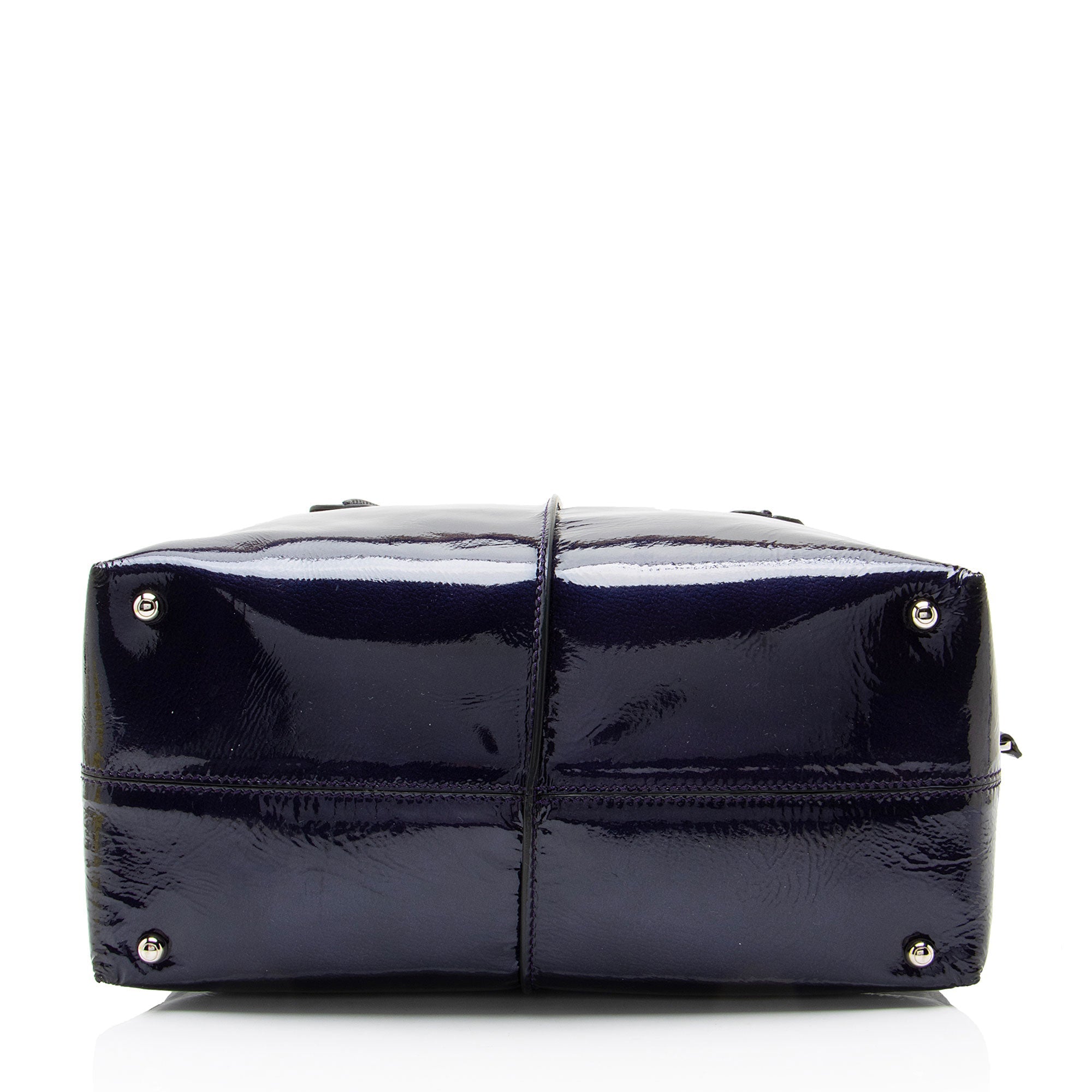 Tod's Patent Leather D-Styling Bauletto Small Satchel