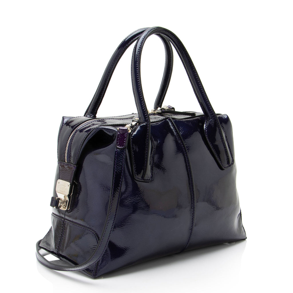 Tod's Patent Leather D-Styling Bauletto Small Satchel