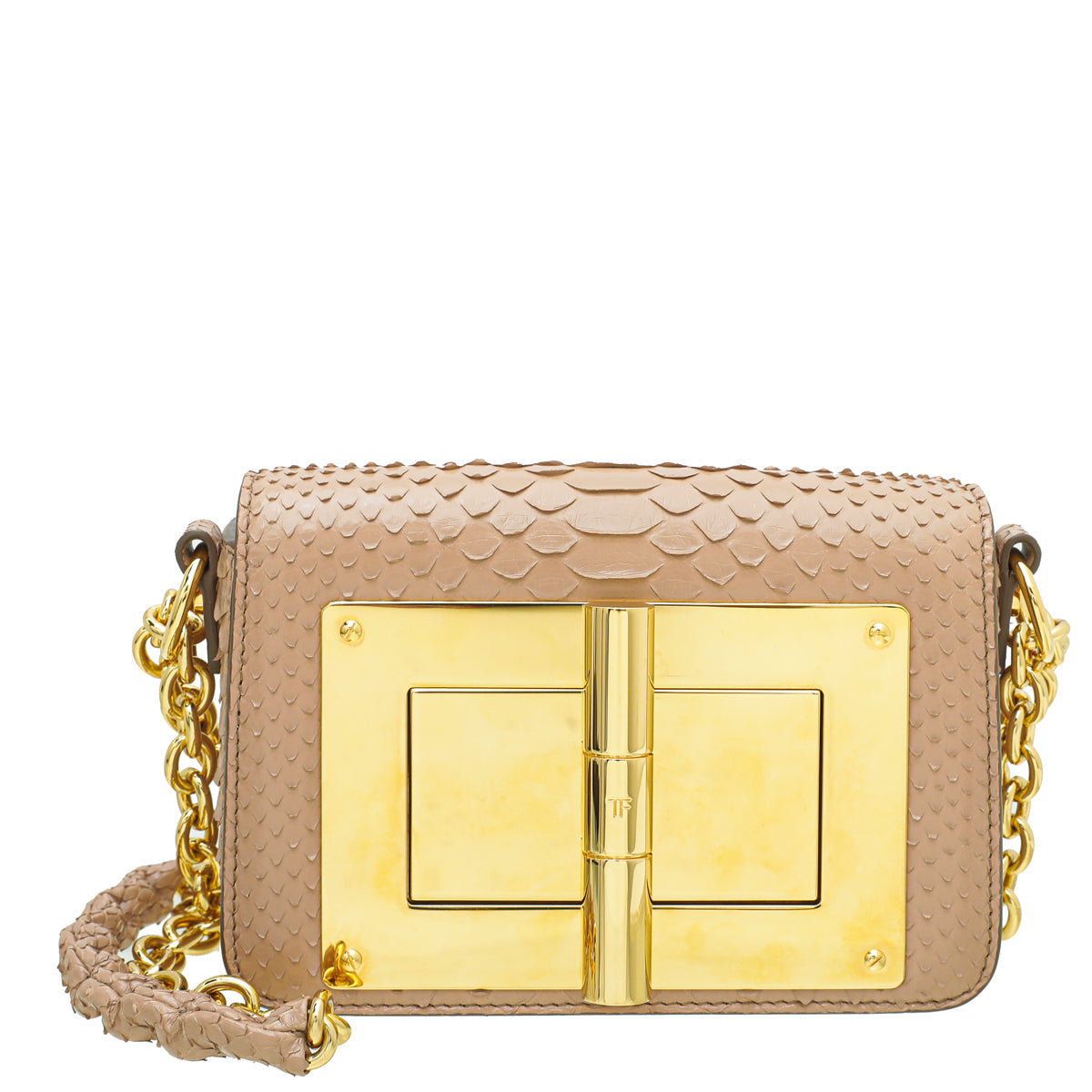 Tom Ford Nude Python Chain Natalia Small Bag