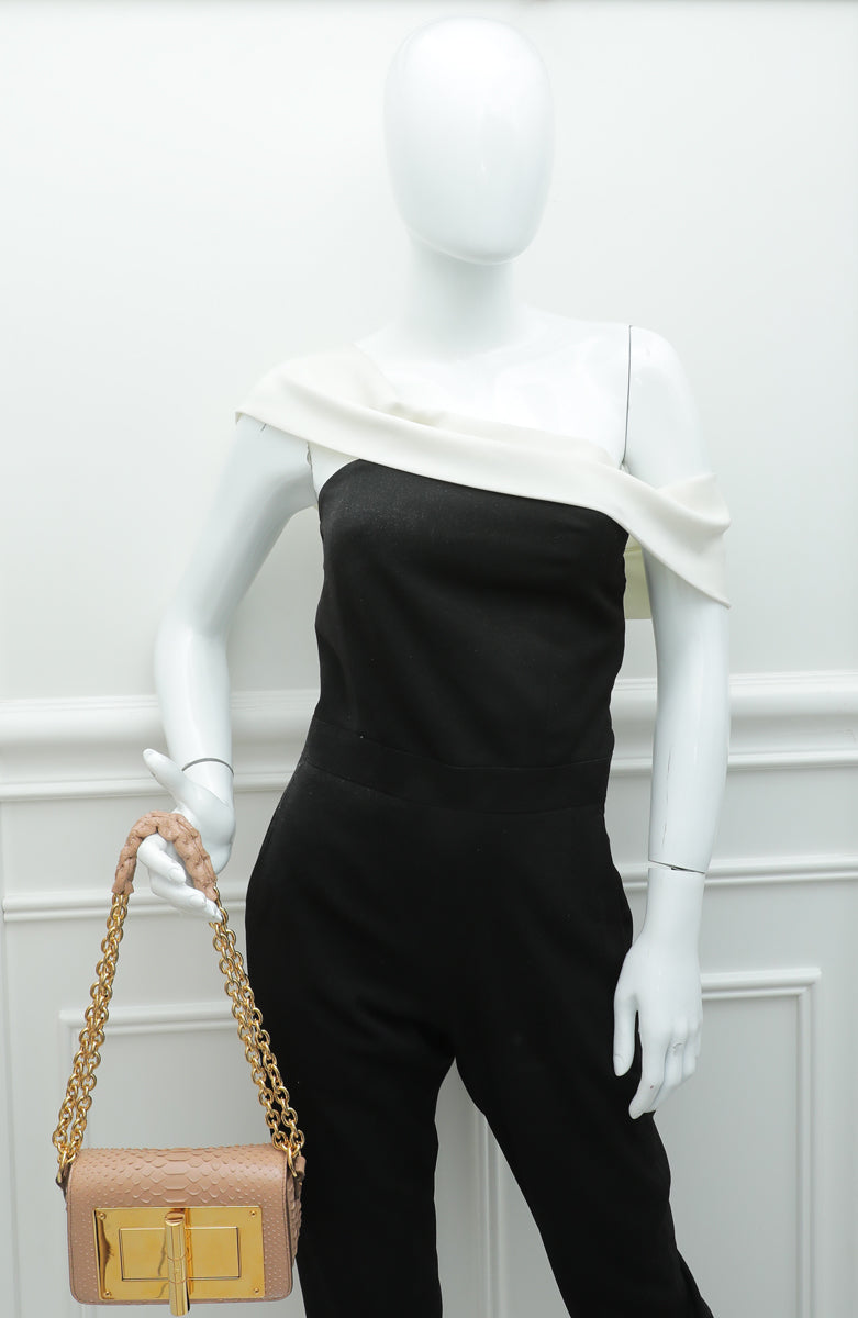 Tom Ford Nude Python Chain Natalia Small Bag