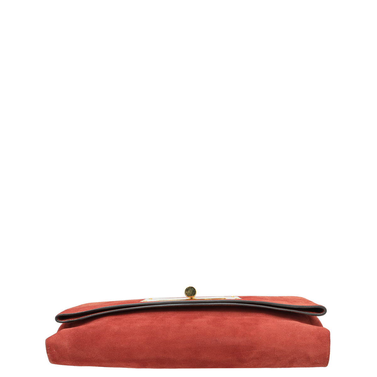 Tom Ford Rust Orange Suede Natalia Convertible Clutch Bag