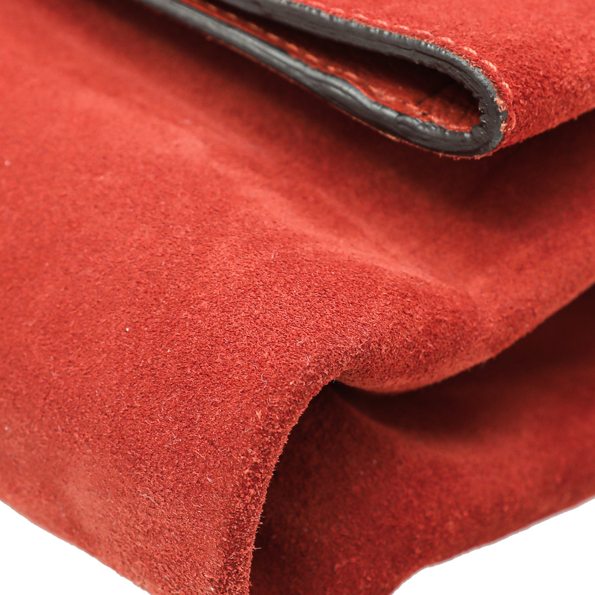 Tom Ford Rust Orange Suede Natalia Convertible Clutch Bag