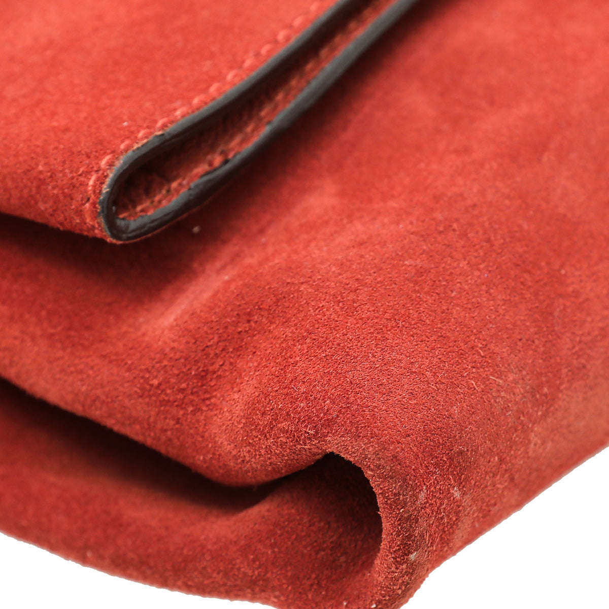 Tom Ford Rust Orange Suede Natalia Convertible Clutch Bag