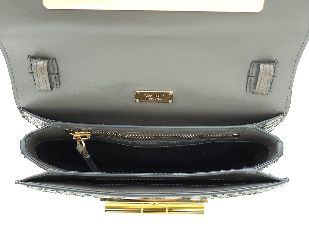 Tom Ford Grey Python Natalia Medium Bag