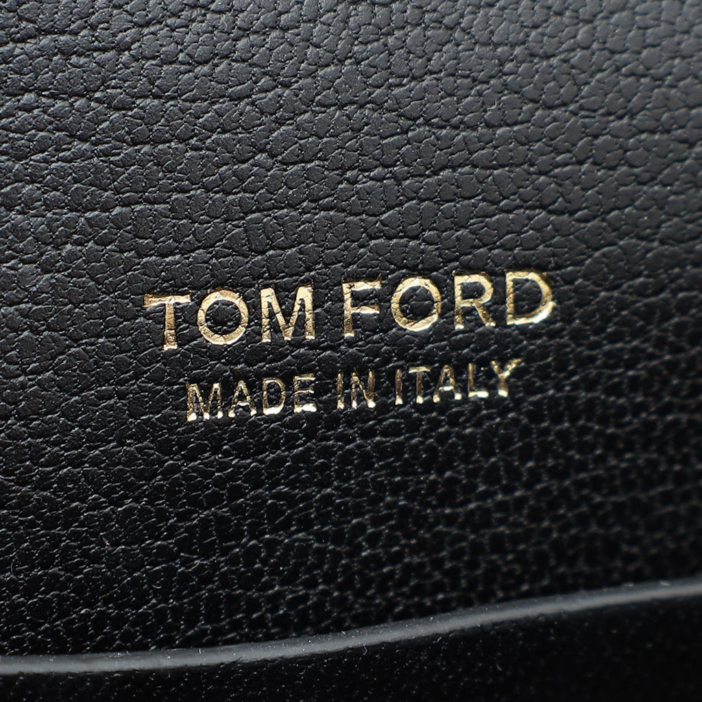 Tom Ford Black T Clasp Small Chain Shoulder Bag