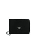 Tom Ford Black TF Crystal Velvet Chain Crossbody Bag
