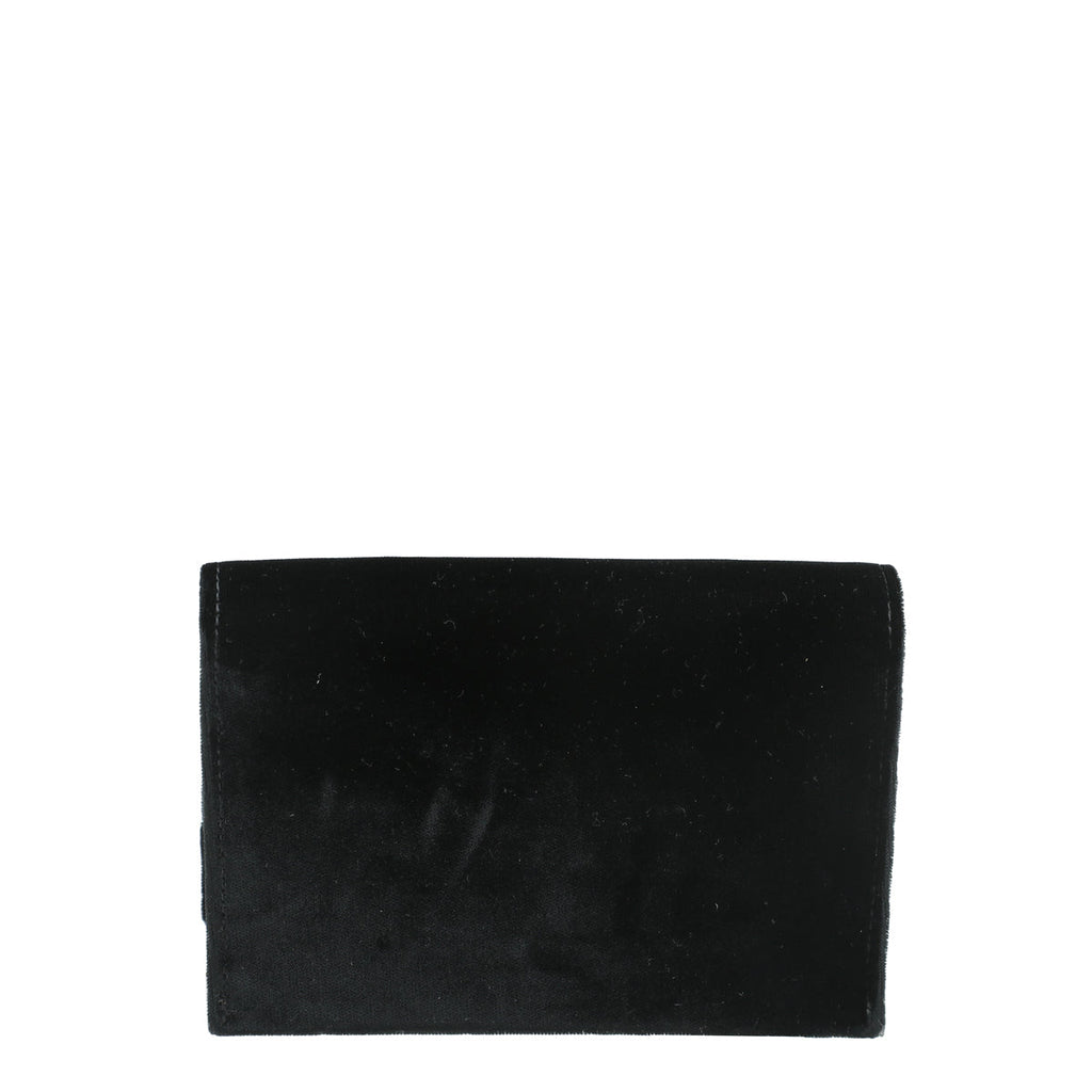 Tom Ford Black TF Crystal Velvet Chain Crossbody Bag