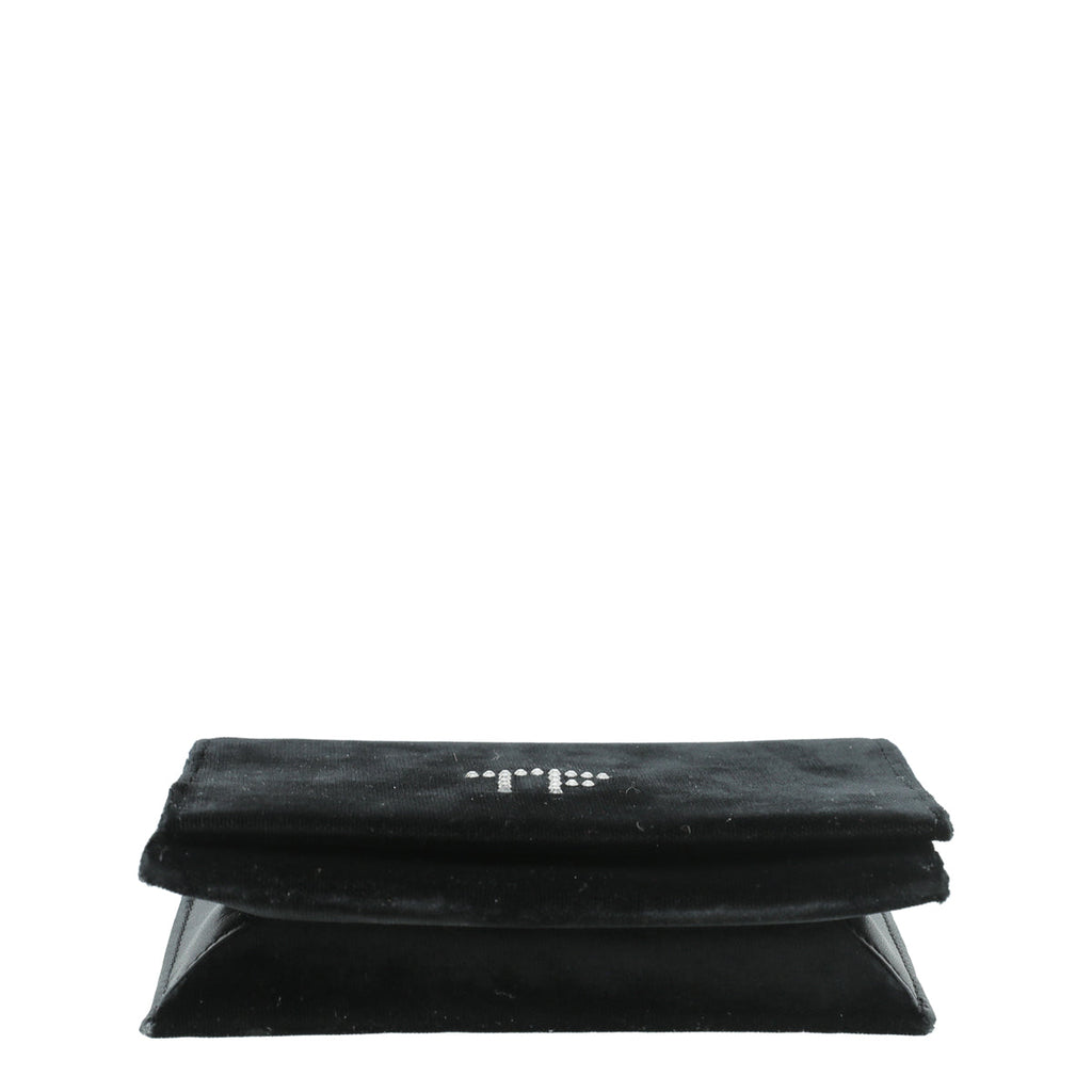 Tom Ford Black TF Crystal Velvet Chain Crossbody Bag