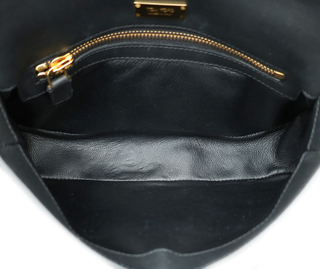 Tom Ford Metallic Brown Python Natalia Medium Chain Bag