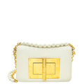 Tom Ford White Natalia Medium Flap Shoulder Bag