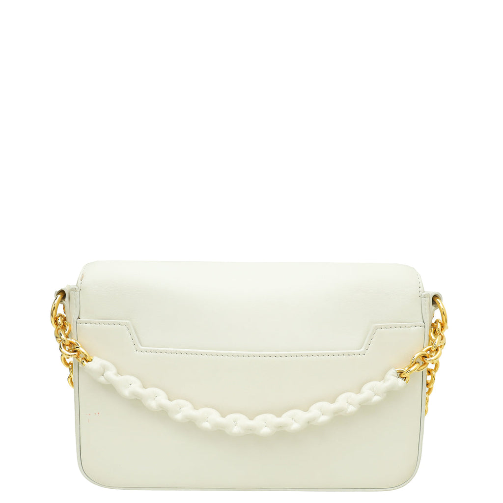 Tom Ford White Natalia Medium Flap Shoulder Bag