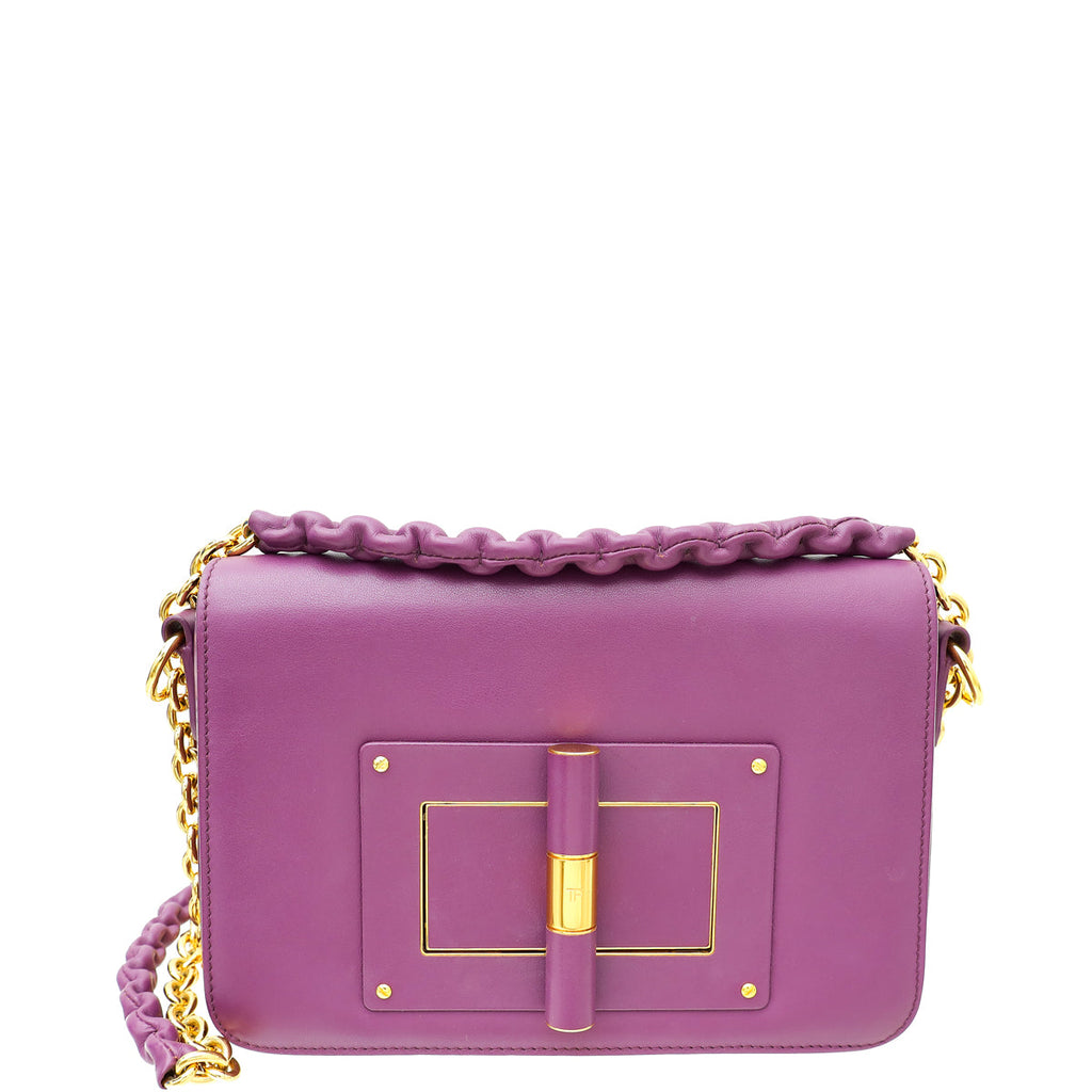 Tom Ford Purple Natalia Medium Shoulder Bag