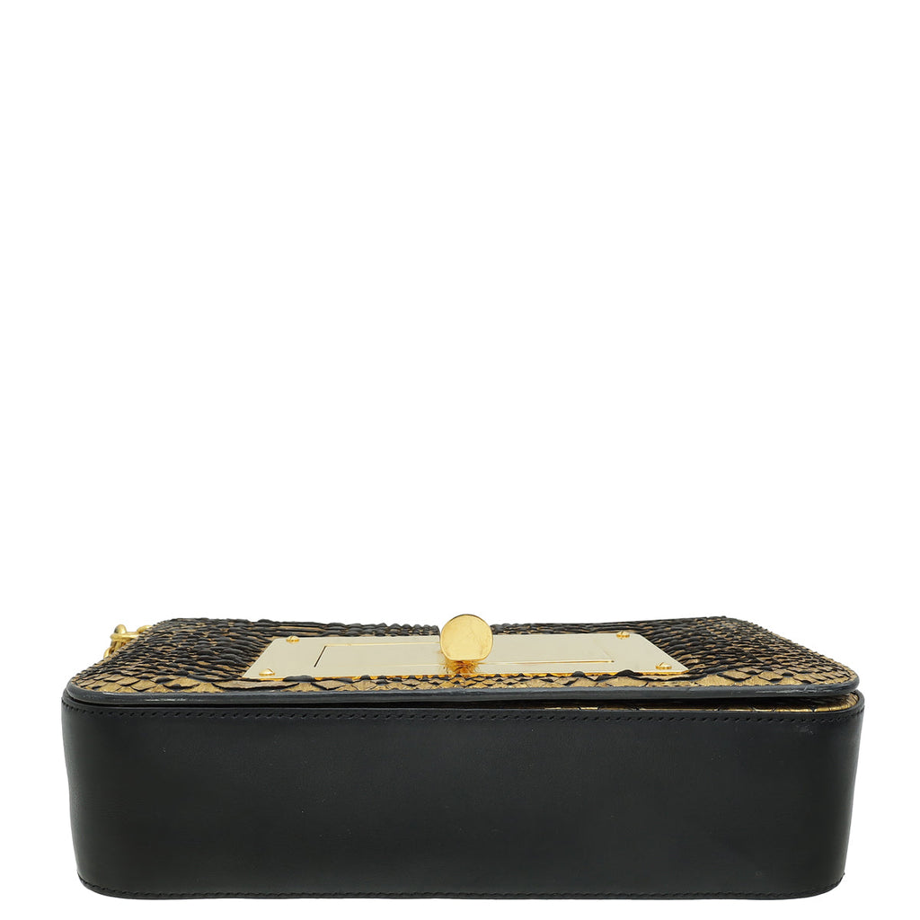Tom Ford Bicolor Natalia Python Medium Flap Bag