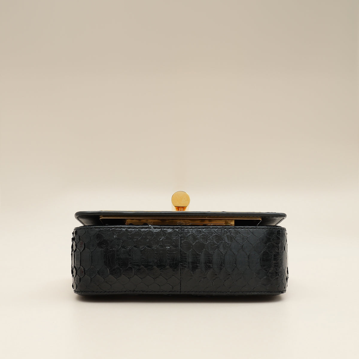 Tom Ford Black Python Natallia Mini Flap Bag