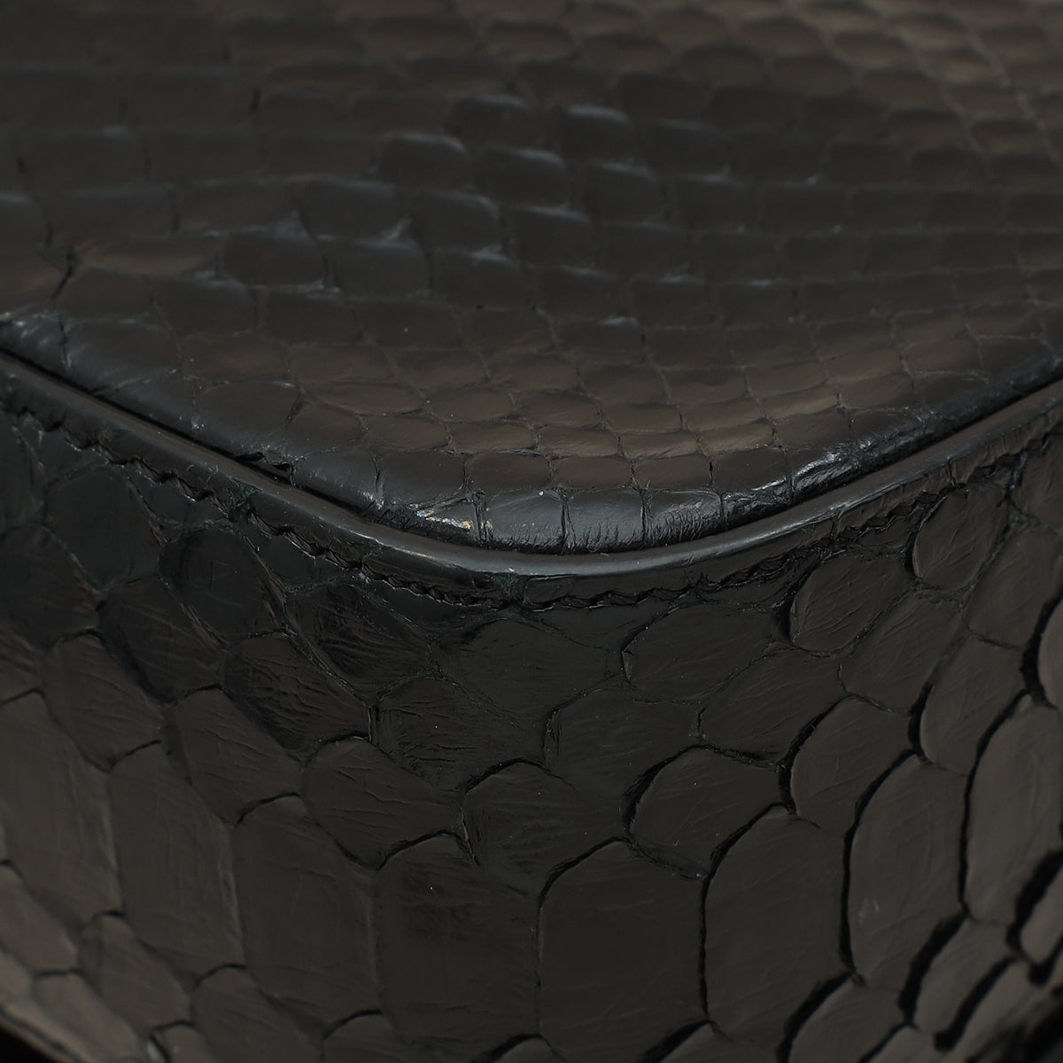 Tom Ford Black Python Natallia Mini Flap Bag