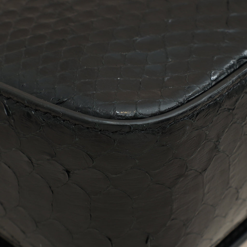 Tom Ford Black Python Natallia Mini Flap Bag