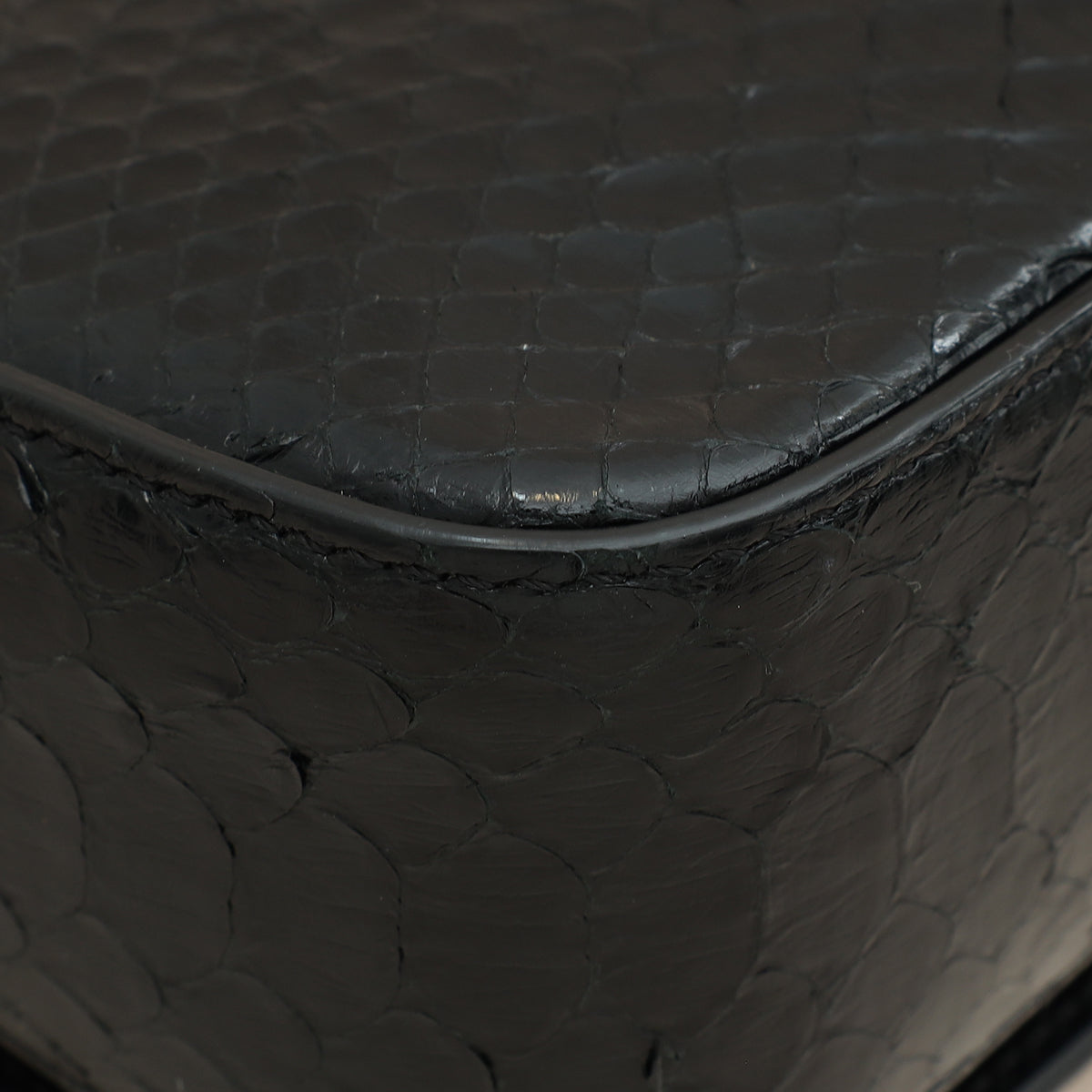 Tom Ford Black Python Natallia Mini Flap Bag