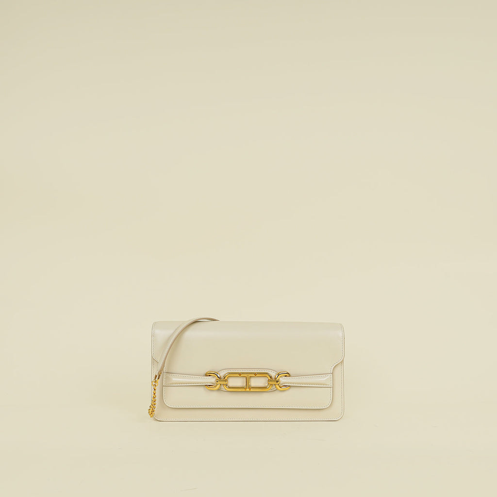 Tom Ford Ivory Whitney E/W Shoulder Bag