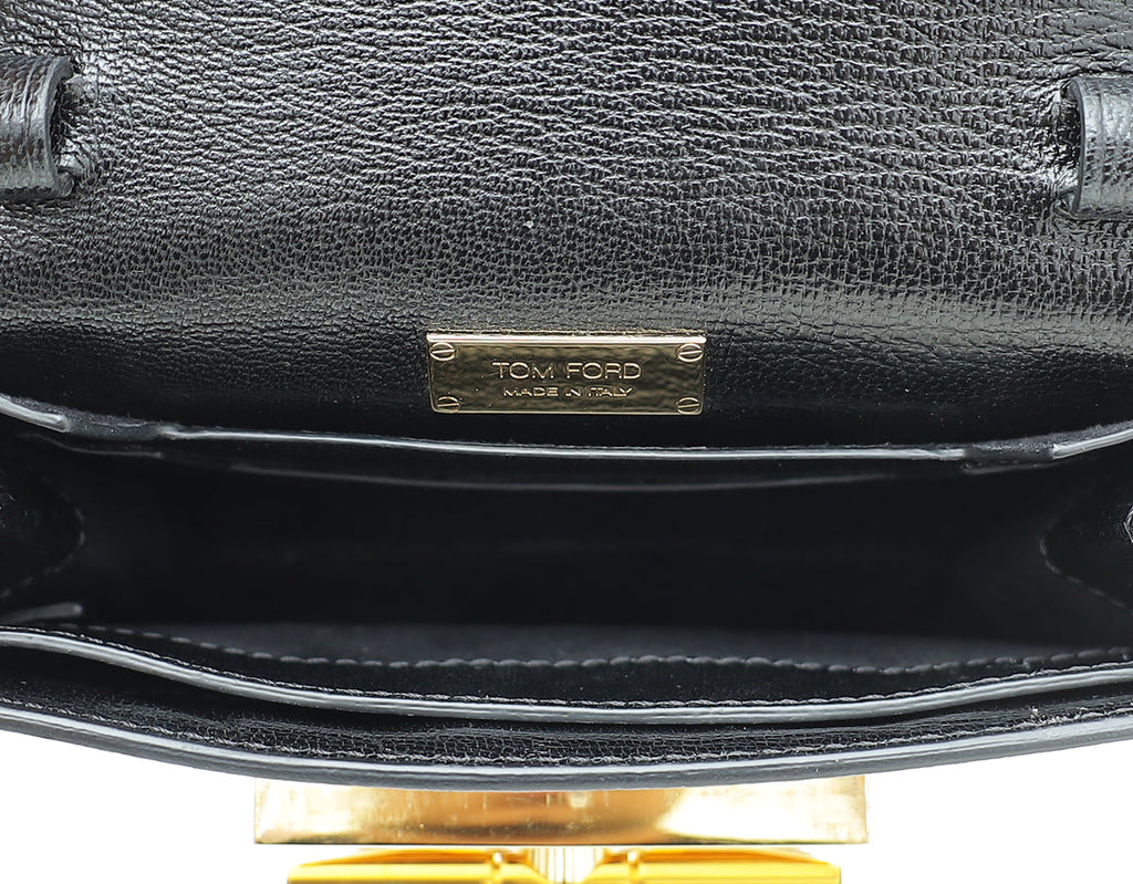 Tom Ford Black Natalia Mini Flap Bag
