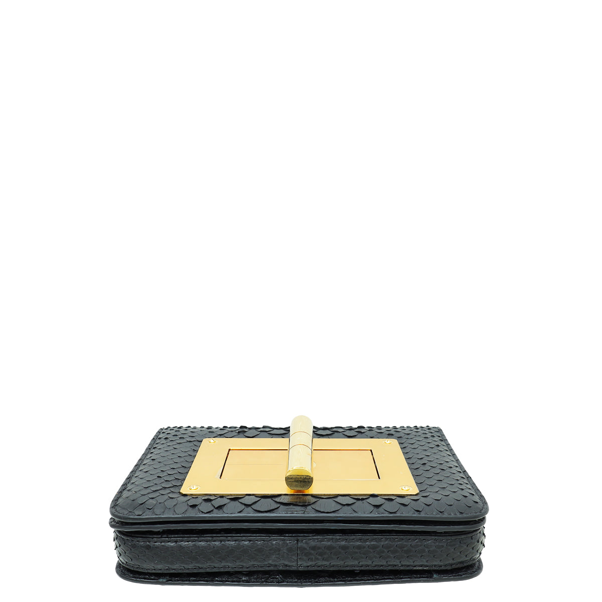 Tom Ford Black Python Natalia Flap Medium Bag