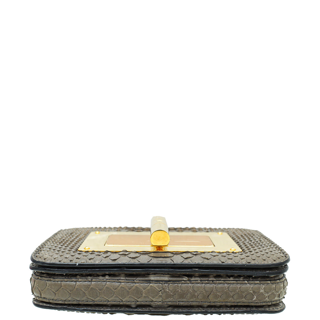 Tom Ford Grey Python Natalia Medium Bag