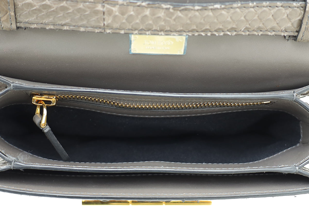 Tom Ford Grey Python Natalia Medium Bag