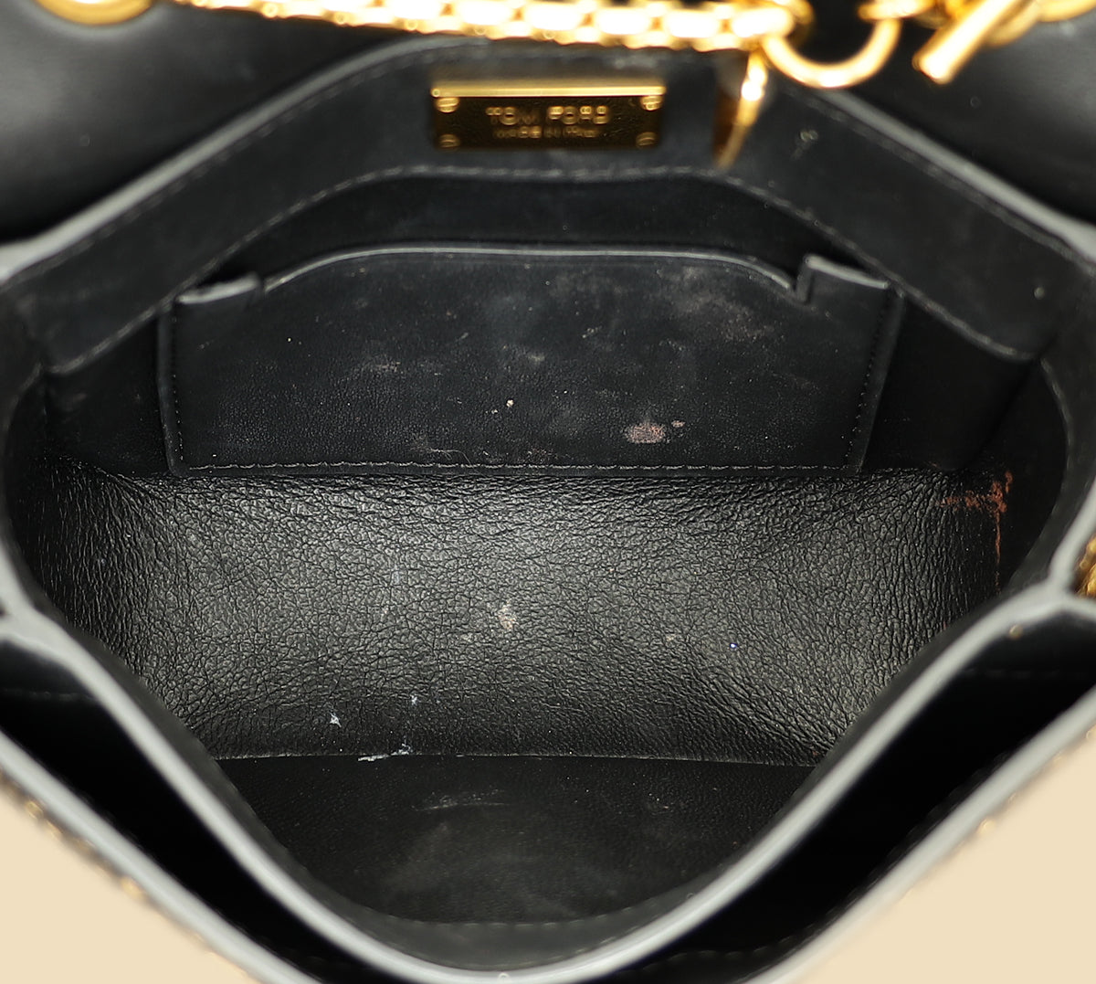 Tom Ford Gold Metallic Python Sienna Shoulder Bag