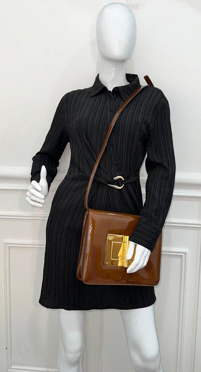 Tom Ford Brown Natalia Large Shoulder Bag