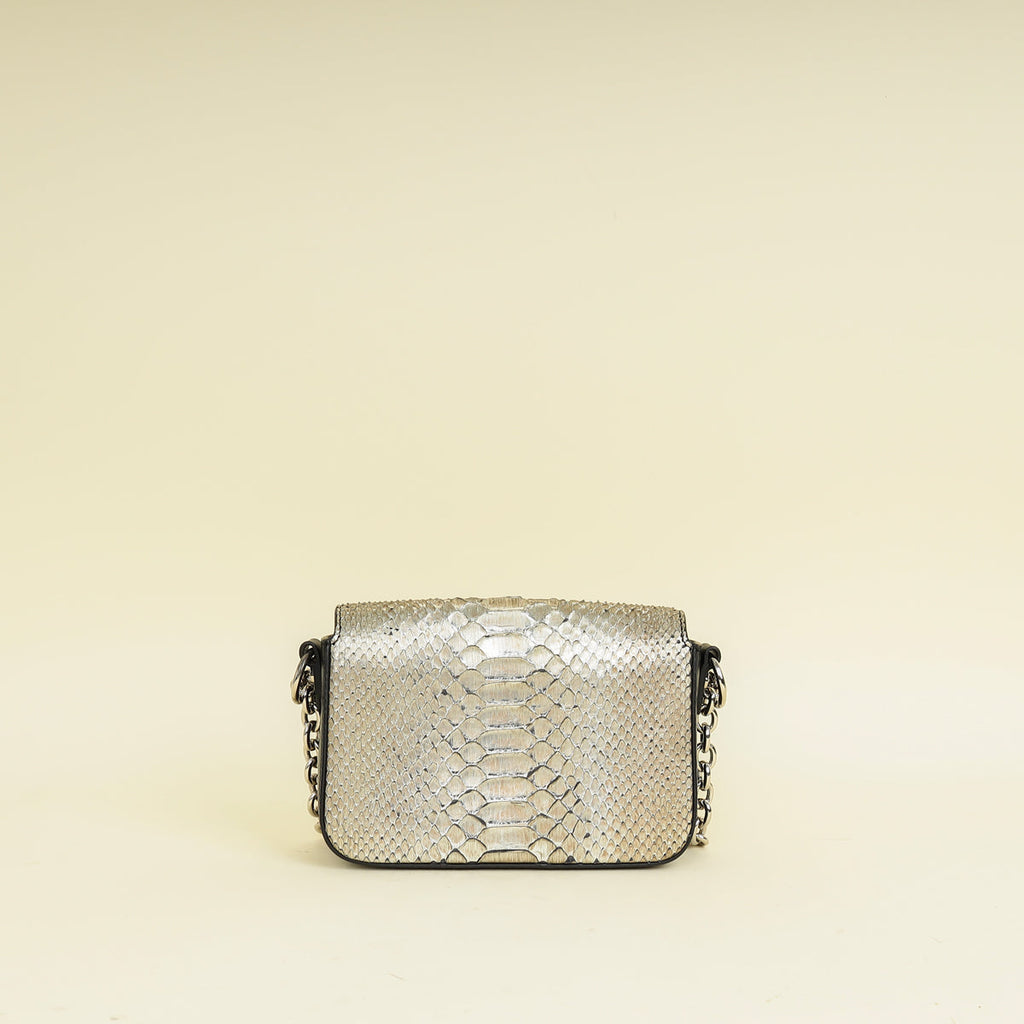 Tom Ford Bicolor Natalia Python Flap Small Bag