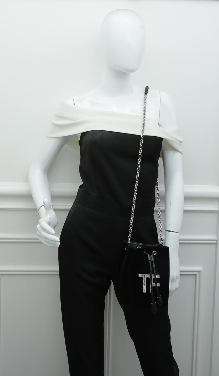 Tom Ford Black TF Mini Bucket Bag