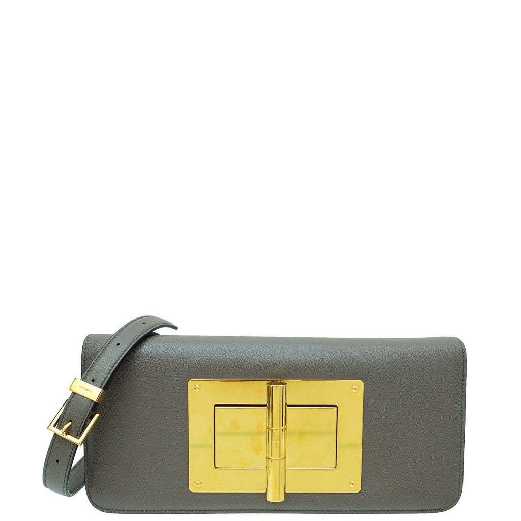 Tom Ford Grey Natalia East West Clutch